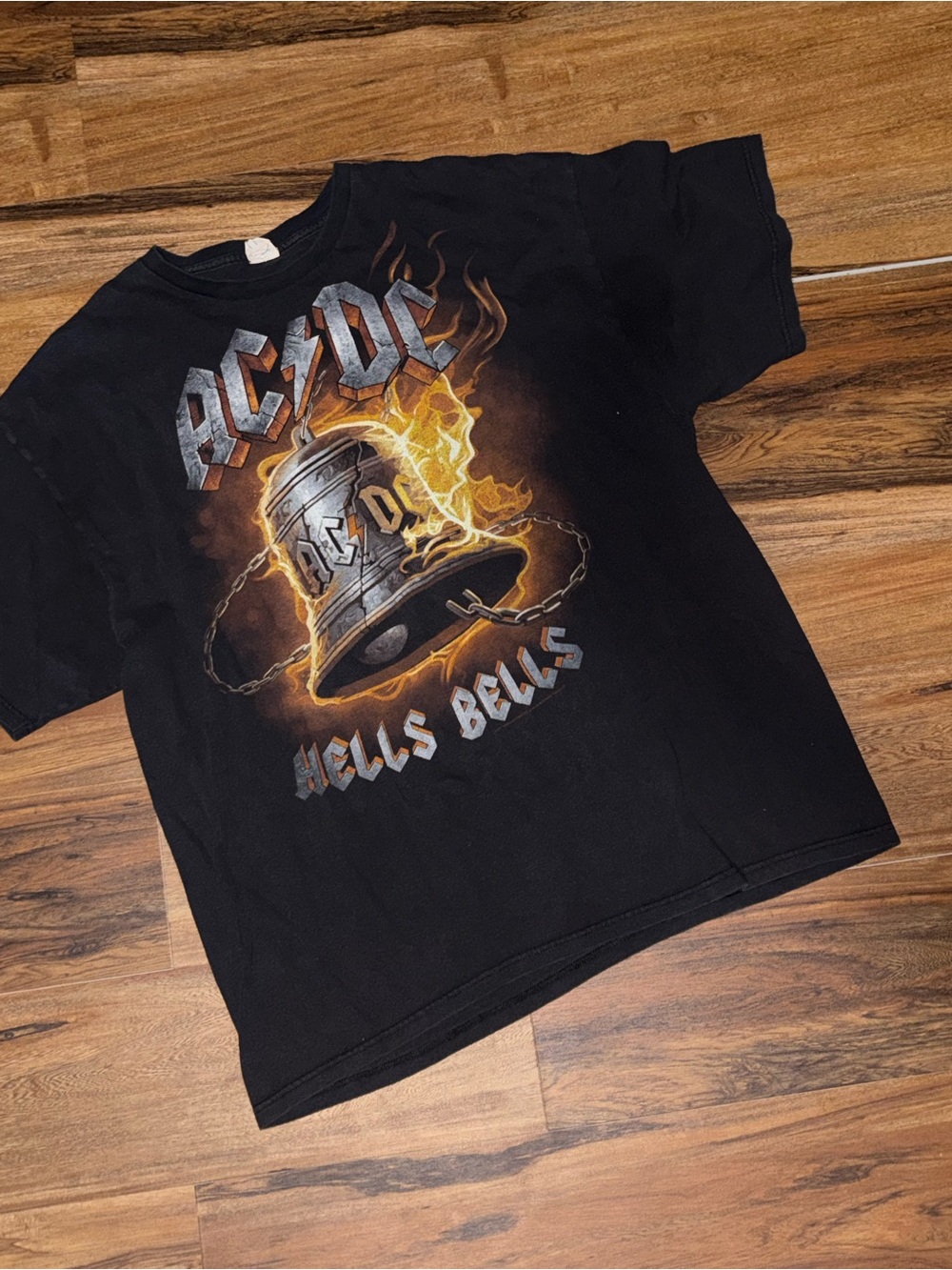 AC/DC 2xl Black 'Hells Bells' Graphic Tee